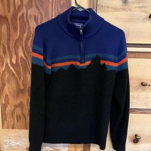 Patagonia Fitz Roy Mountain Merino 1/4 Zip Sweater
